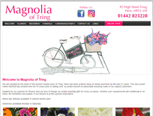 Tablet Screenshot of magnolia-flowers.co.uk